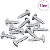 vidaXL Vis 12 pc Argent&eacute; M4 x 16 mm Acier