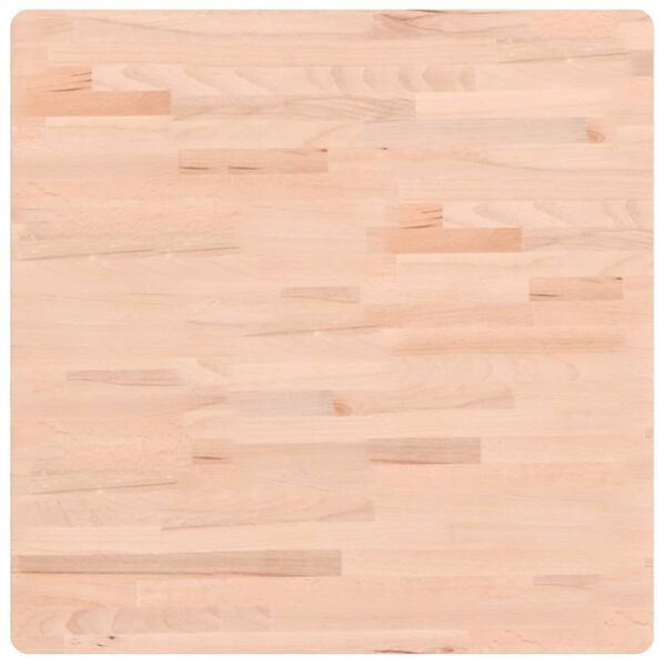 vidaXL Dessus de table 70x70x2,5 cm carr&eacute; bois massif de h&ecirc;tre