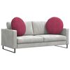 vidaXL Coussins de si&egrave;ge 2 pcs Bordeaux &Oslash; 80 x 29 cm Velours
