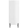 vidaXL Buffet blanc brillant 34,5x32,5x90 cm bois d'ing&eacute;nierie
