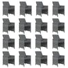 vidaXL Ensemble &agrave; manger de jardin 17 pcs et coussins r&eacute;sine tress&eacute;e