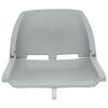 vidaXL Ensemble de si&egrave;ges de bateau pliables lot de 4 gris