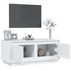 vidaXL Table basse Blanc brillant 102x50x44 cm bois d'ing&eacute;nierie
