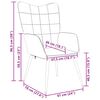 vidaXL Chaise de relaxation Gris fonc&eacute; Tissu