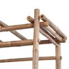 vidaXL Banc de jardin avec pergola 130 cm Bambou