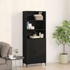 vidaXL Haut Armoire Chêne noir 69,5 x 34 x 180 cm Bois d'ingénierie