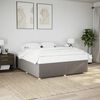 vidaXL Cadre de lit sans matelas taupe 180x200 cm tissu