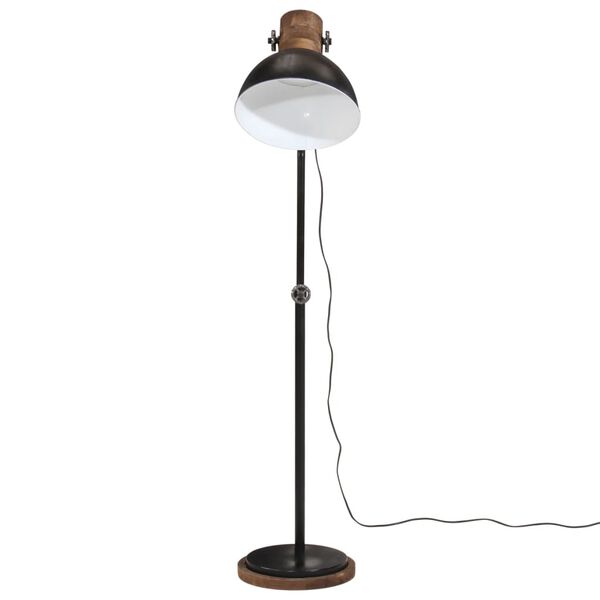 vidaXL Lampadaire 25 W noir 30x30x100-150 cm E27