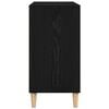 vidaXL Buffet Ch&ecirc;ne noir 103,5 x 35 x 70 cm Bois d'ing&eacute;nierie