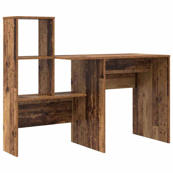 vidaXL Bureau Bois Ancien 131,5 x 50 x 106,5 cm Bois d'ing&eacute;nierie
