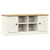 vidaXL Banc &agrave; chaussures VIGO blanc 106x35x45 cm bois massif de pin