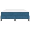 vidaXL Lit &agrave; ressorts avec matelas Bleu fonc&eacute; 160 x 210 cm tissu