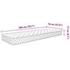 vidaXL Matelas en mousse &agrave; m&eacute;moire de forme blanc 70x200x17 cm doux