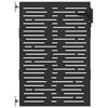 vidaXL Porte de Jardin 85 x 150 cm Noir Verrouillable
