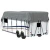 vidaXL Housse de toit de caravane gris 700x300 cm tissu non tiss&eacute;
