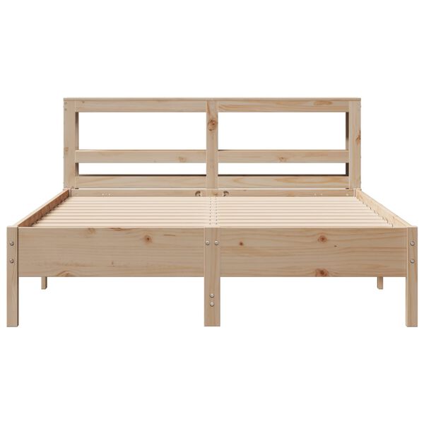 vidaXL Cadre de lit sans matelas 140x190 cm bois de pin massif