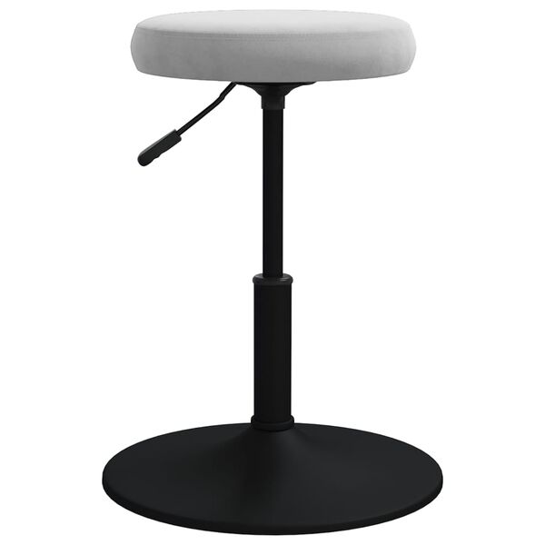 vidaXL Chaises &agrave; manger lot de 2 Gris clair Velours