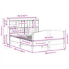 vidaXL Lit biblioth&egrave;que sans matelas blanc 160x200 cm bois pin massif
