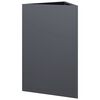 vidaXL Jardini&egrave;re anthracite triangulaire 50x43x75 cm acier