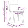 vidaXL Chaises &agrave; manger lot de 6 bleu jean tissu