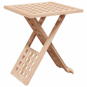 vidaXL Table basse Marron 33 x 33 x 40,5 cm Bois de noyer massif