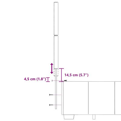 vidaXL Sommier à lattes de lit avec matelas Crème 160x200 cm Tissu