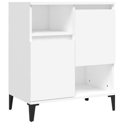 vidaXL Buffets 2 pcs blanc 60x35x70 cm bois d'ingénierie