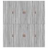 vidaXL Cadre de lit avec rangement Gris Sonoma 200 x 200 cm