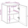 vidaXL Cabinet de salle de bain avec stockage Blanc 38 x 33 x 48 cm