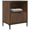 vidaXL 2 pcs Ch&ecirc;ne marron 49 x 36 x 61 cm Bois d'ing&eacute;nierie