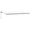 vidaXL Auvent R&eacute;tractable Blanc 400 x 200 cm tissu
