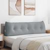 vidaXL Coussin de Dos Gris clair 160 x 24 x 50 cm tissu