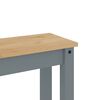 vidaXL Ensemble &agrave; manger Panama 3 pcs gris bois de pin massif