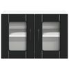 vidaXL Armoire de cuisine Lucca 2 pcs Noir 60 x 31 x 40 cm