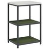 vidaXL Ensemble de rangement cuisine avec &eacute;tag&egrave;re 3 pcs Vert olive