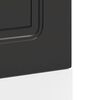 vidaXL Panneau de lave-vaisselle Kalmar noir 45x1,5x67 cm