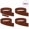 vidaXL Bordure de Pelouse Rouill&eacute; 450 x 0,05 x 15 cm