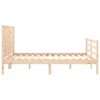 vidaXL Cadre de lit sans matelas bois massif