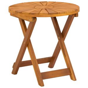 vidaXL Table bistrot Naturel &Oslash;45 x 45 cm Bois d'Acacia Massif