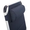 Campart Travel Chaise longue de camping pliable Rome Bleu 200x67x35cm