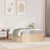 vidaXL Lit avec matelas 140x190 cm bois massif de pin
