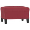 vidaXL Ensemble de canapés 3 pcs rouge bordeaux similicuir