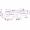vidaXL Cadre de lit d'angle avec matelas 2 pcs Gris clair Velours