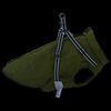 vidaXL Manteau pour chiens avec harnais imperm&eacute;able r&eacute;fl&eacute;chissant L68