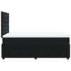 vidaXL Sommier &agrave; lattes de lit avec matelas Noir 120x200 cm Velours
