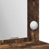 vidaXL Table de Toilette avec &eacute;tag&egrave;re Ch&ecirc;ne fum&eacute; 75,5 x 41 x 135 cm
