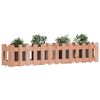 vidaXL Lit sur&eacute;lev&eacute; de jardin design de cl&ocirc;ture bois douglas massif