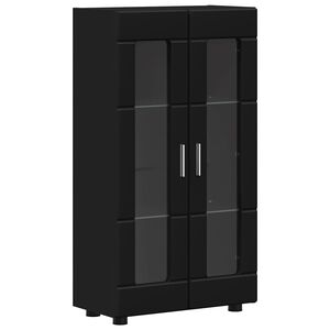vidaXL Buffet FLORIN 55,5 x 29 x 100 cm Noir Bois d'ing&eacute;nierie