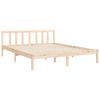 vidaXL Cadre de lit sans matelas bois de pin massif