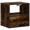 vidaXL Tables de chevet murales 2 pcs Ch&ecirc;ne fum&eacute; 40x31x39,5 cm